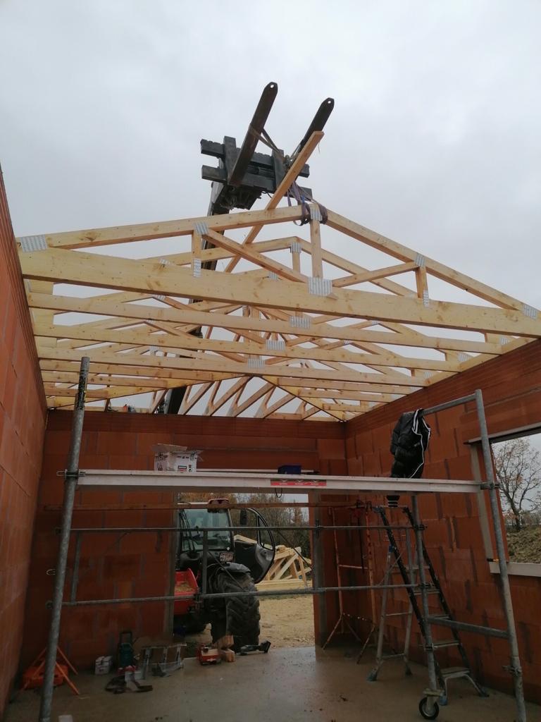 charpente sur nouvelle maison