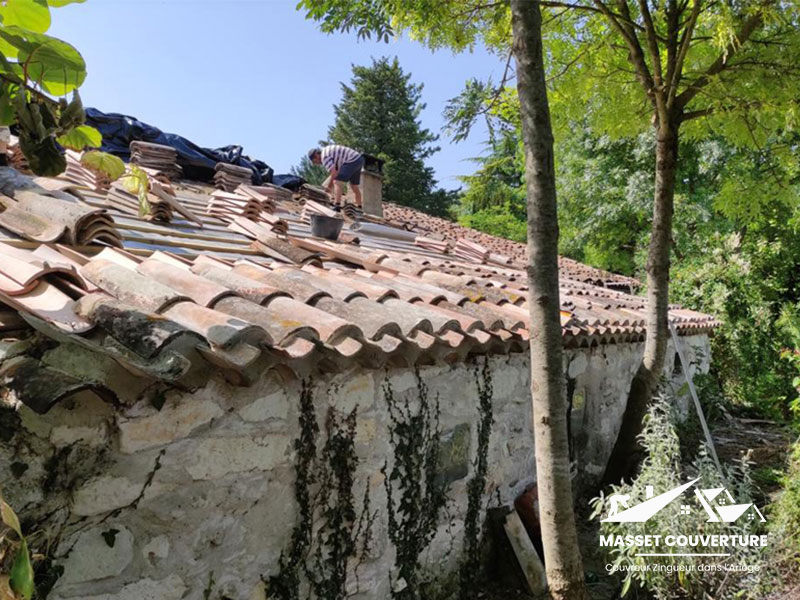 Rénovation de toiture Masset Couvreur Ariège